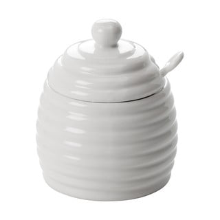 Bílá porcelánová dóza na med Maxwell & Williams Basic, 280 ml