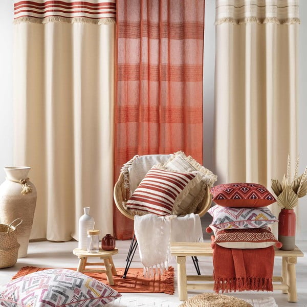 Záclona v cihlové barvě 140x280 cm Terraza – douceur d'intérieur-image-4