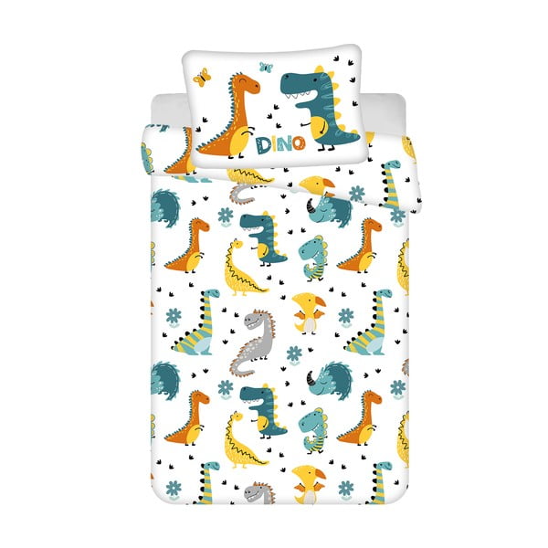Bavlněné dětské povlečení do postýlky 100x135 cm Dino World – Jerry Fabrics