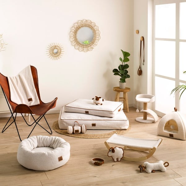 Krémová deka pro psa 50x70 cm – Love Story-image-1