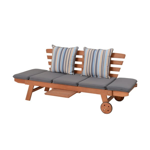 Hnědá dřevěná zahradní lavice Rincon – Garden Pleasure-image-4