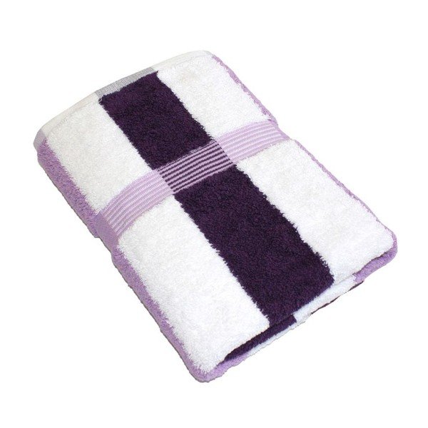 Ručník New York Strips White/Pink/Violet, 70x140 cm-image-2