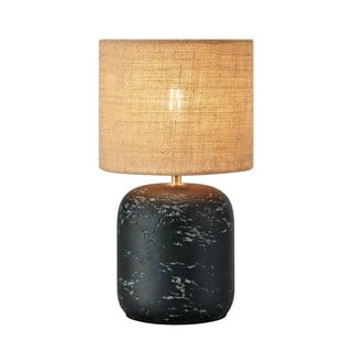 Stolní lampa se stínidlem z juty v černo-přírodní barvě (výška 32,5 cm) Montagna – Markslöjd