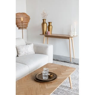 Konzolový stolek s deskou v dubovém dekoru v přírodní barvě 40x120 cm Fabio – White Label