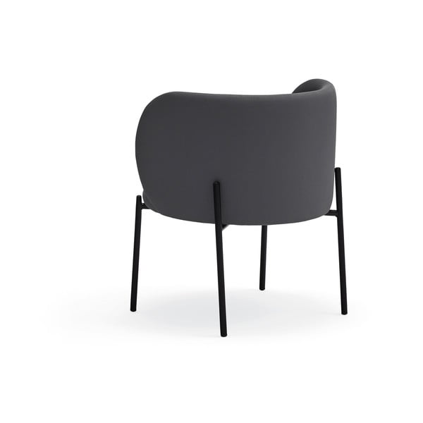Tmavě šedé křeslo Teulat Mogi-image-4