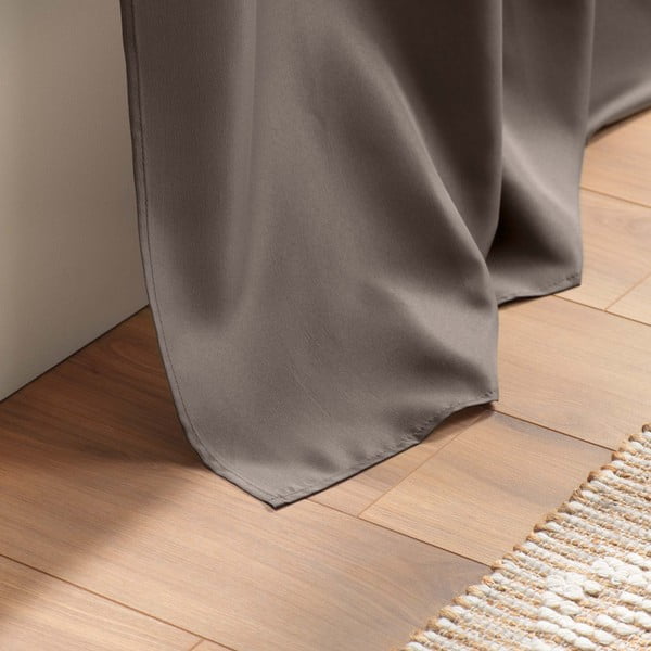 Hnědý závěs 140x260 cm Essentiel – douceur d'intérieur-image-3