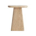 Odkládací stolek s deskou z kamene 40x40 cm Kepami – Light & Living