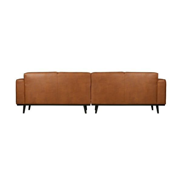 Hnědá pohovka z imitace kůže 280 cm Statement – WOOOD-image-4