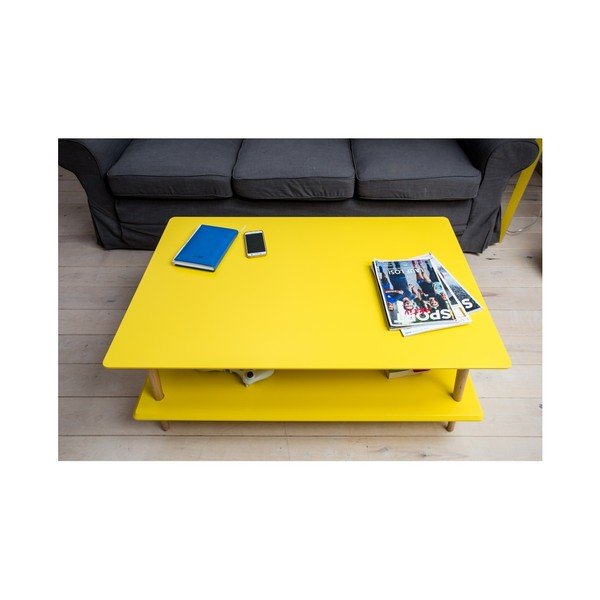 Bílý konferenční stolek se sníženou spodní deskou Ragaba KORO-image-4