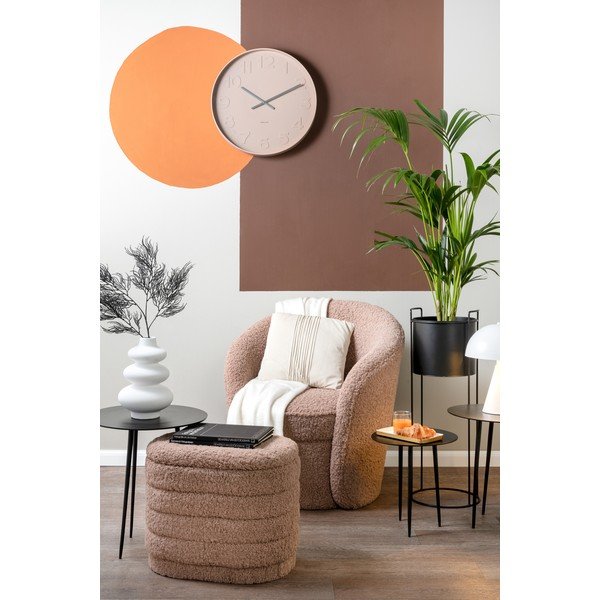 Hnědý oválný puf s úložným prostorem Leitmotiv Cuddly-image-1