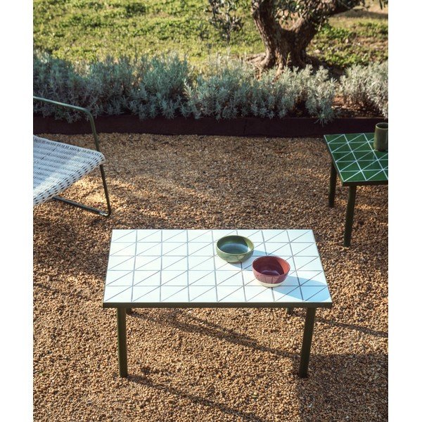 Zahradní stolek s keramickou deskou 51x81 cm Maurina – Kave Home-image-1