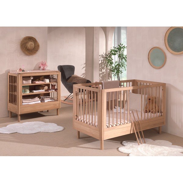 Set dětského nábytku z dubového dřeva 2 ks Forrest – Vipack-image-1