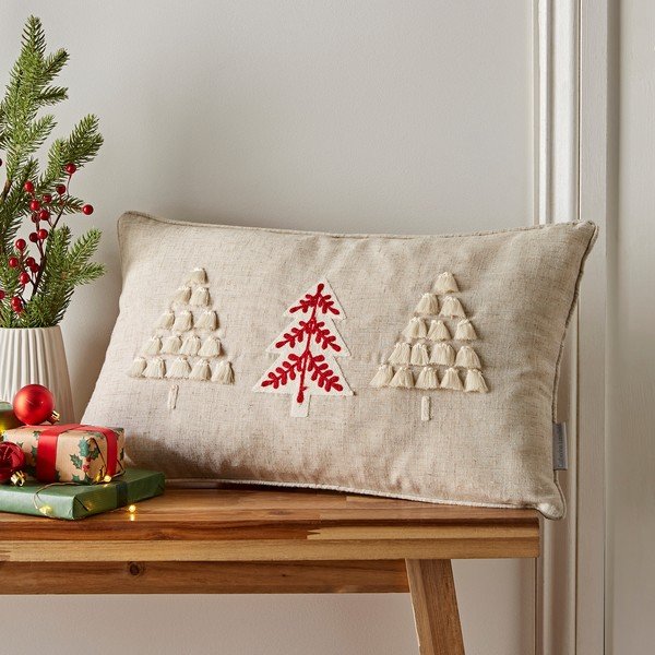Dekorační polštář s vánočním motivem 30x50 cm Christmas Tree – Catherine Lansfield-image-1