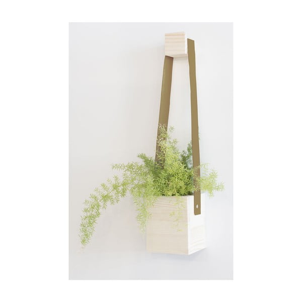 Hnědý květináč z jedlového dřeva Surdic Colgante, 17 x 62 cm-image-3