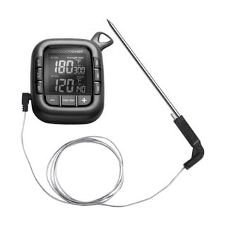 Černý digitální teploměr Outdoorchef Gourmet Check