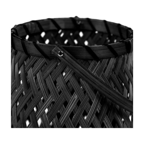 Černá bambusová lucerna Compactor Bamboo Lantern, ⌀ 18 cm-image-1