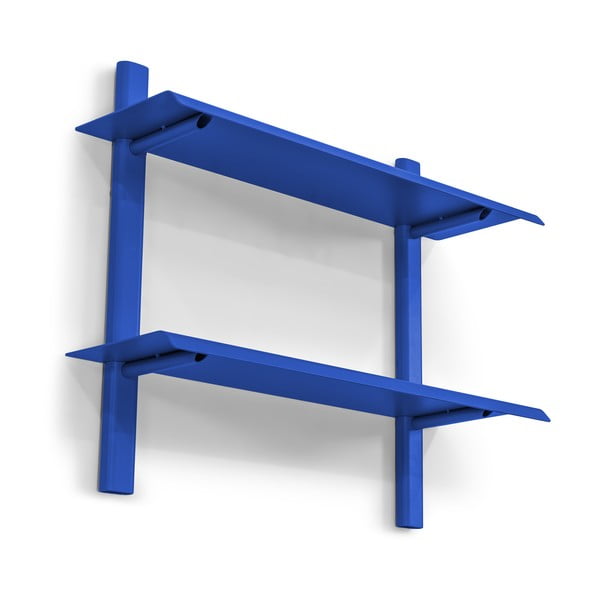 Modrá patrová kovová police 60 cm Hola – Spinder Design-image-3