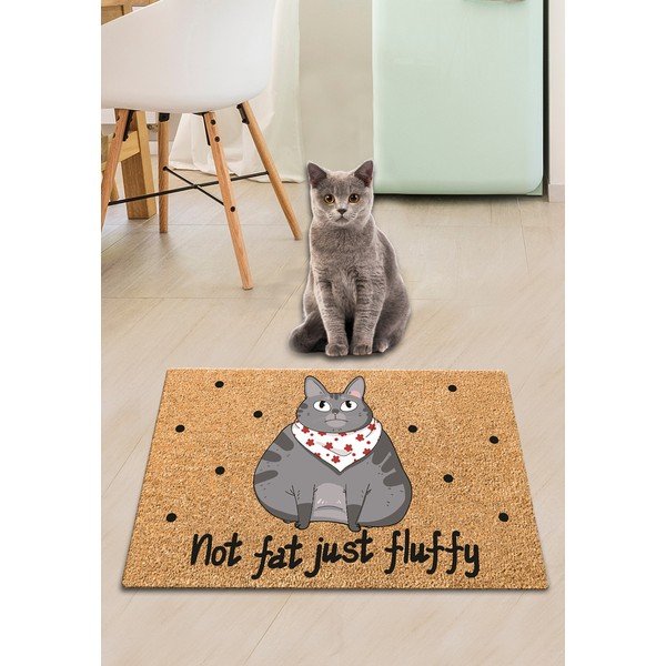 Podložka pod misku pro kočku Petpetite Not Fat Just Fluffy, 60 x 40 cm-image-2