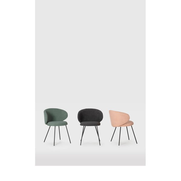 Zelená čalouněná jídelní křesla v sadě 2 ks Rush – Marckeric-image-1