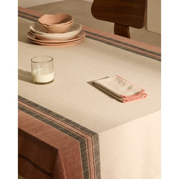 Ubrus s příměsí lnu 170x250 cm Veliat – Kave Home-image-3