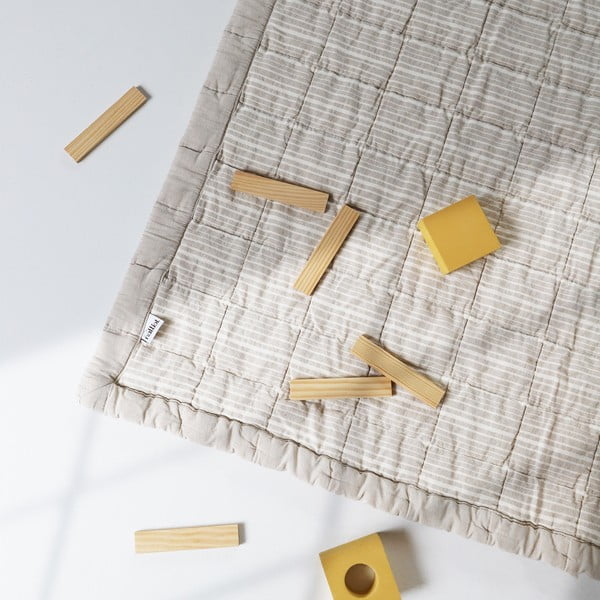 Krémová dětská hrací podložka Anna – Nattiot-image-1