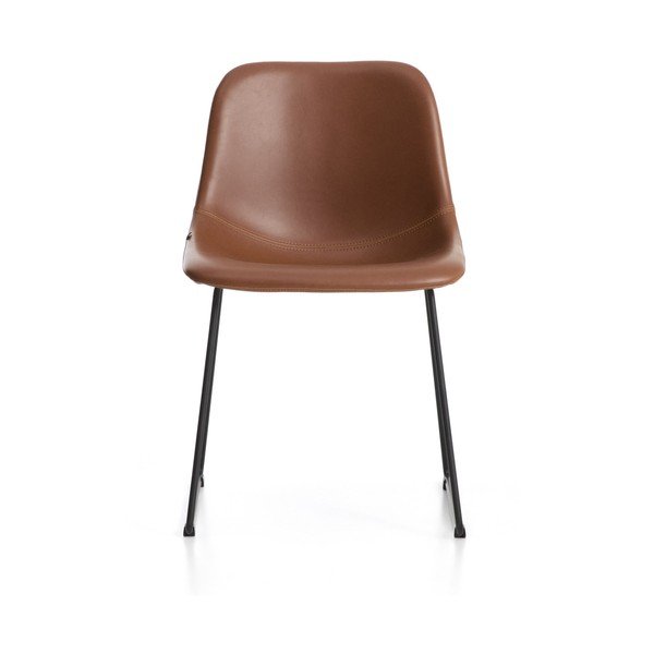 Koňakově hnědá jídelní židle Zahara – Kave Home-image-1