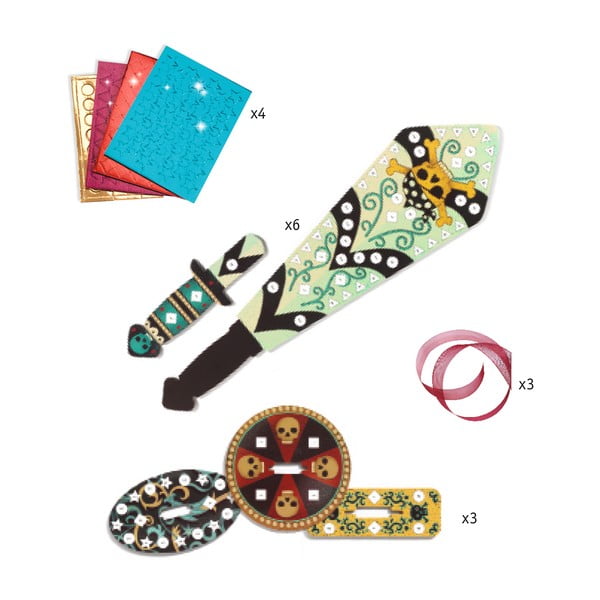 Set pro výrobu 3 mečů Djeco Knight-image-2