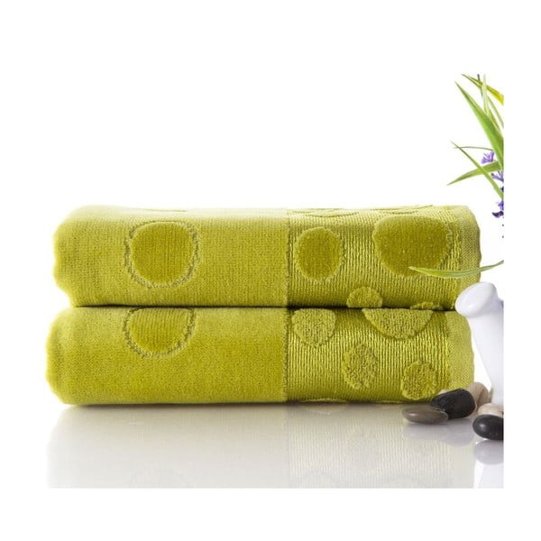 Sada 2 ručníků Tropical Green, 50x90 cm
