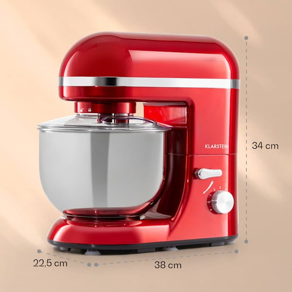 Červený kuchyňský robot Klarstein Bella Elegance-image-2