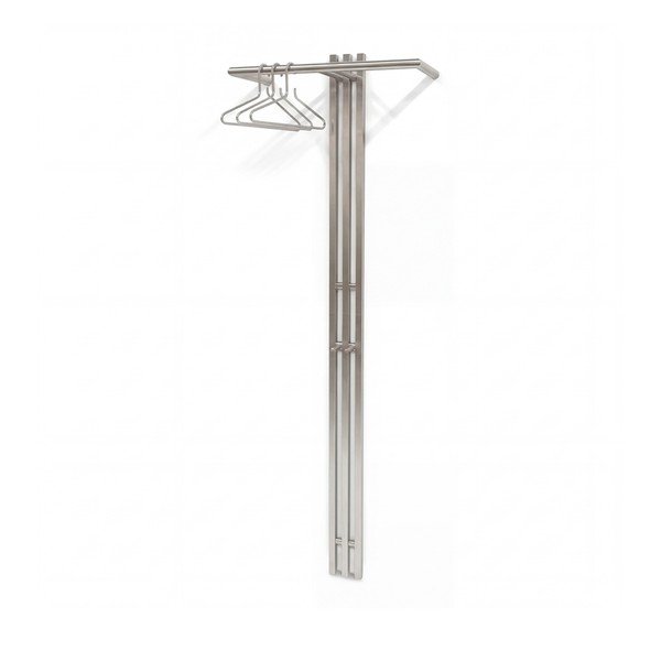 Ocelový nástěnný věšák ve stříbrné barvě 65 cm Senza – Spinder Design