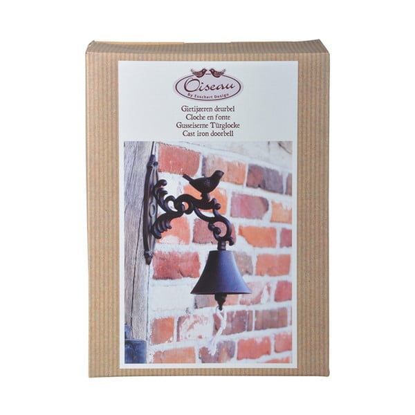 Litinový nástěnný zvon v dárkovém balení Esschert Design Birdy-image-4
