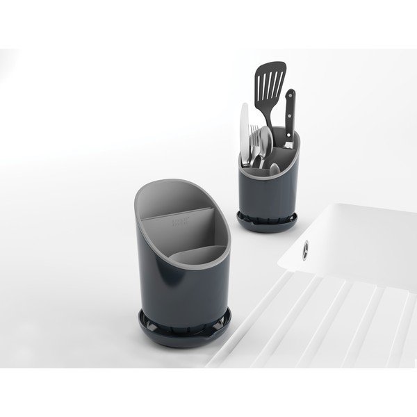 Šedý stojánek na příbory a kuchyňské nástroje Joseph Joseph Dock-image-2