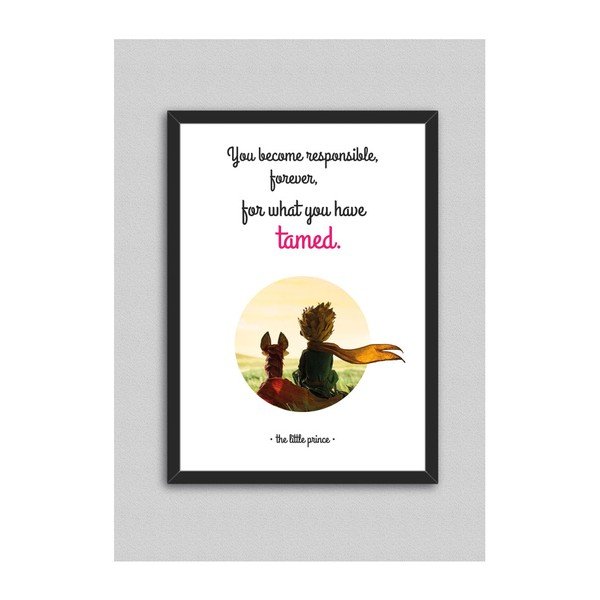 Obraz North Carolina Scandinavian Home Decors Little Prince Quote V8, 33 x 43 cm