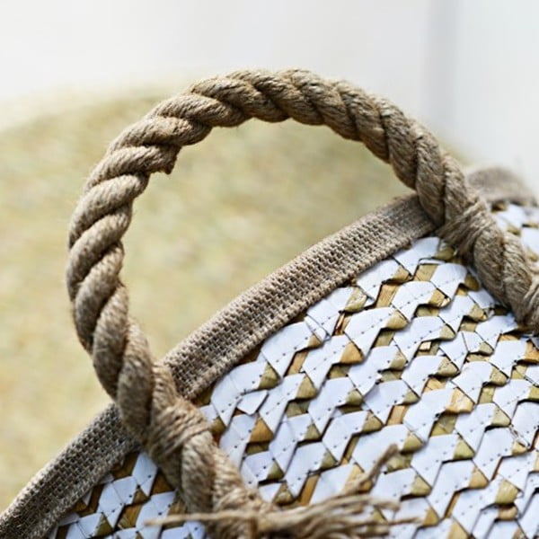 Ručně vyráběný koš z mořské trávy a’miou home Purao, ⌀ 28 cm-image-1