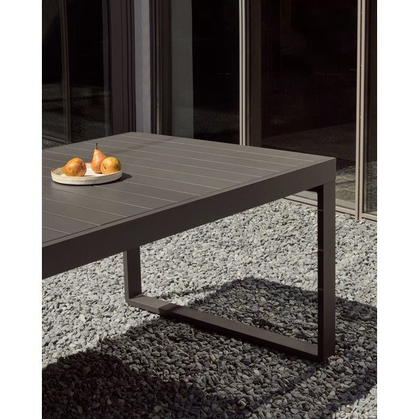 Kovový zahradní jídelní stůl 100.5x220 cm Galdana – Kave Home-image-4