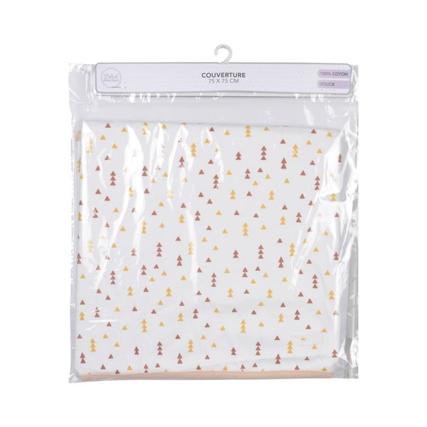 Bílá bavlněná dětská deka 75x75 cm Forest – Bébé Douceur-image-1
