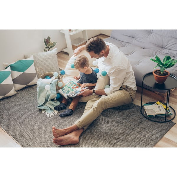 Tyrkysový světelný řetěz na baterie s LED žárovkami LUKKA, 30 světýlek-image-1