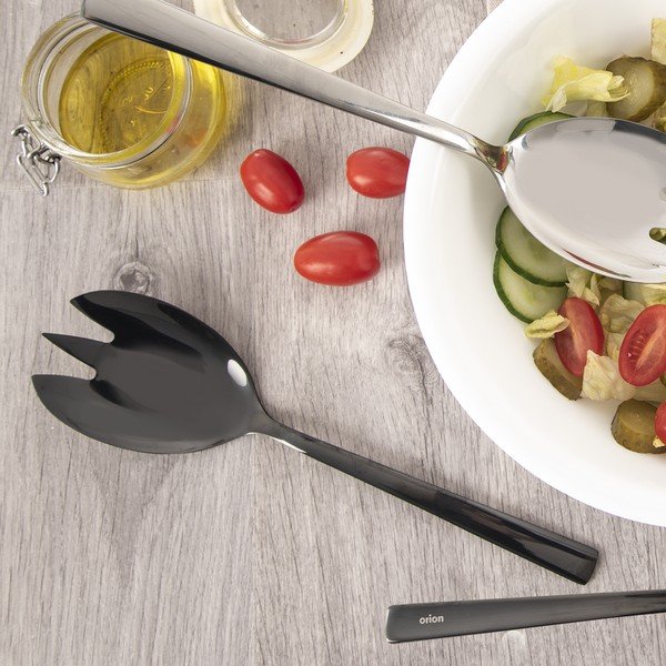 Salátový příbor z nerezové oceli Black – Orion-image-1