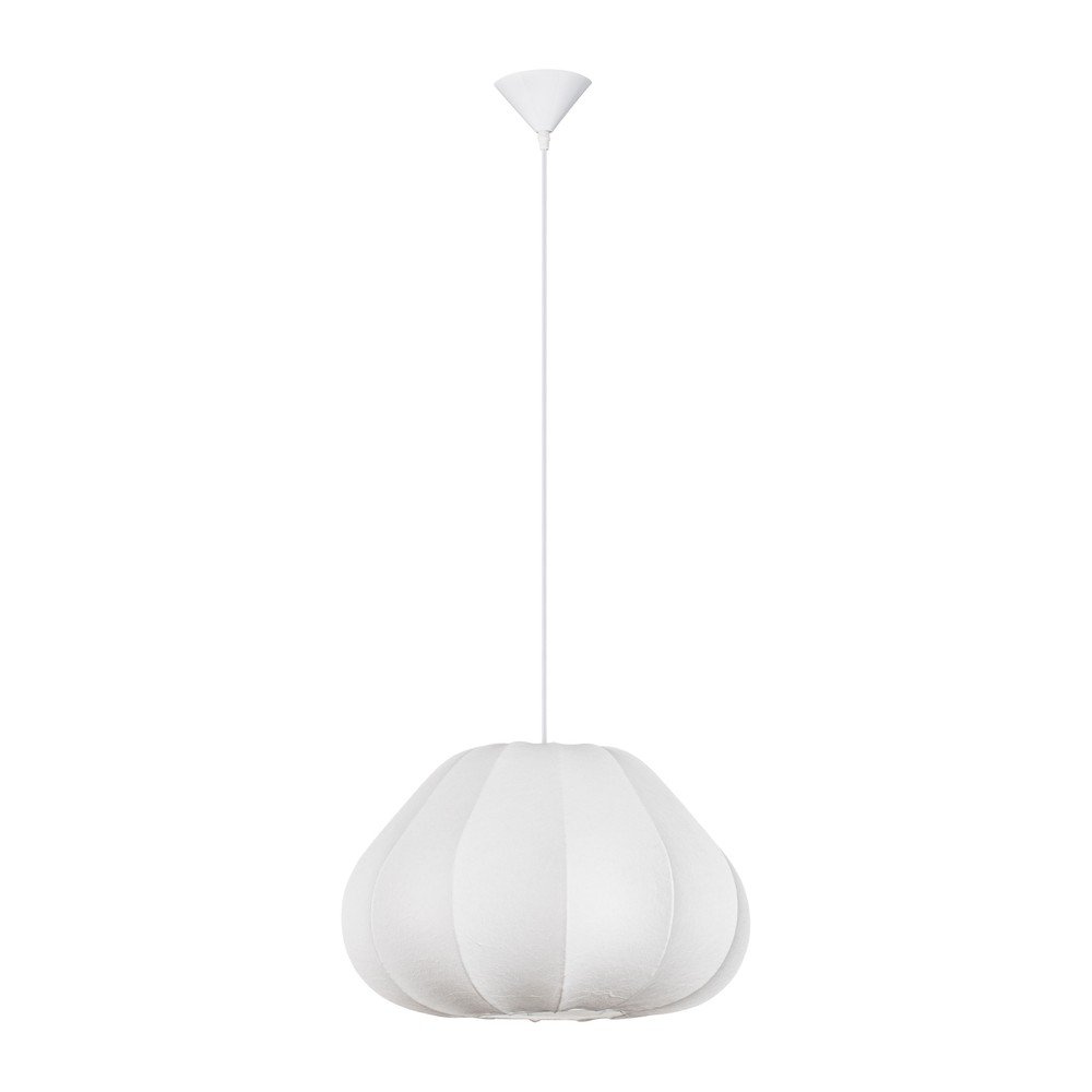 Matně bílé látkové závěsné svítidlo ø 50 cm Bora – Nova Luce