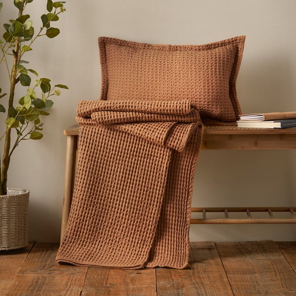 Bavlněný dekorační polštář 30x50 cm Jaipur Chunky Waffle – Pineapple Elephant-image-2