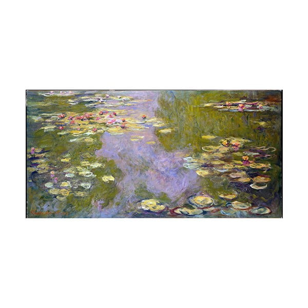 Obraz Claude Monet - Water Lilies, 80x40 cm
