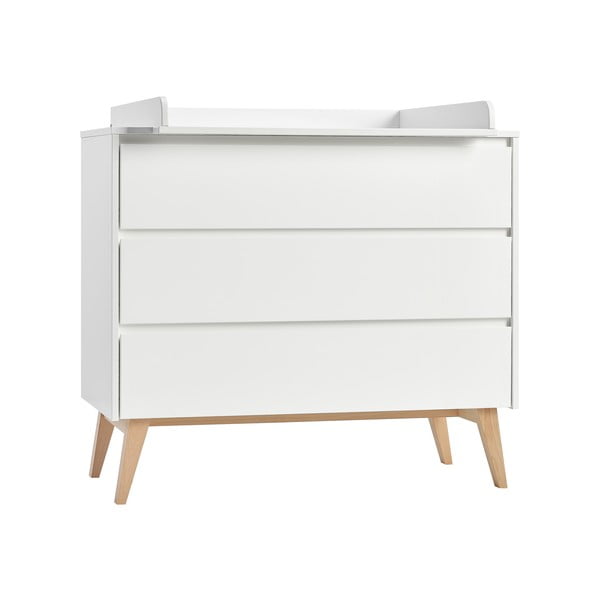 Bílá dětská komoda se zásuvkami Pinio Swing, 100 x 92 cm-image-2