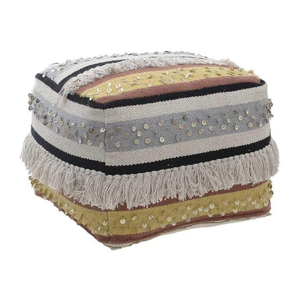 Puf s flitry InArt Boho Boho Maite, ⌀ 45 x 35 cm