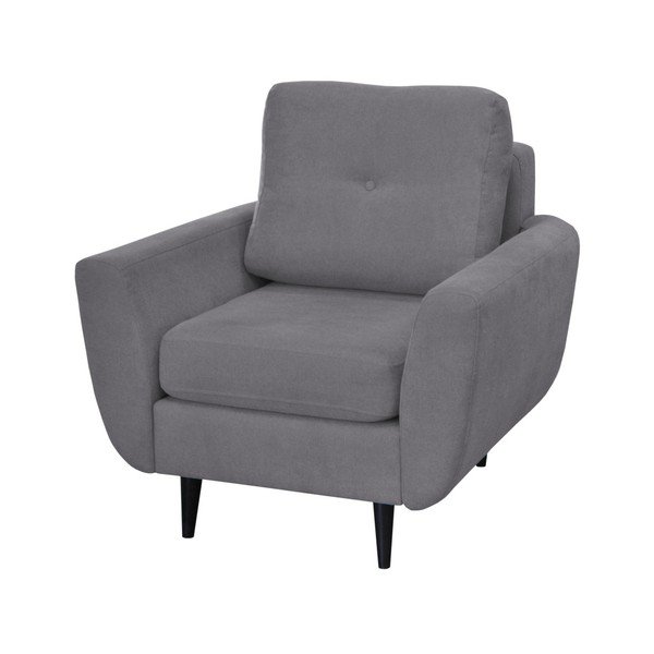 Šedé křeslo s tmavými nohami Mazzini Sofas Cedar-image-1