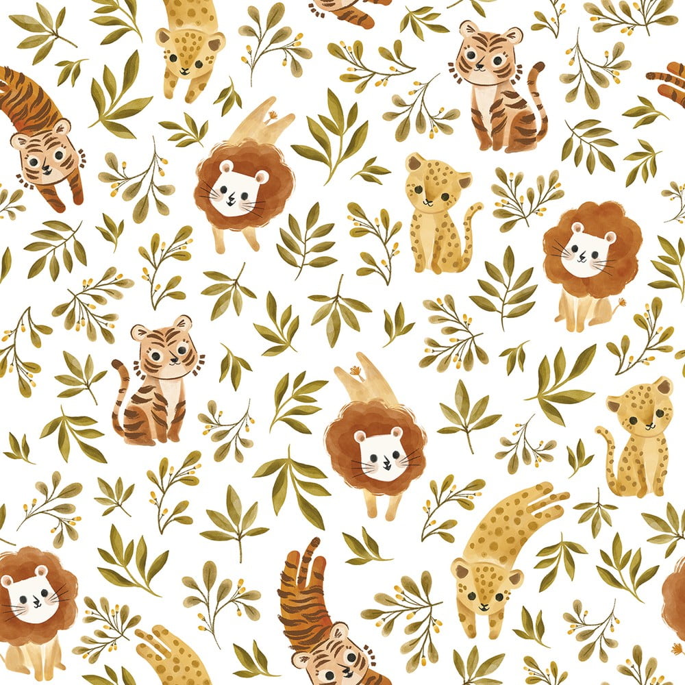 Dětská tapeta 10 m x 50 cm Jungle Trio – Lilipinso