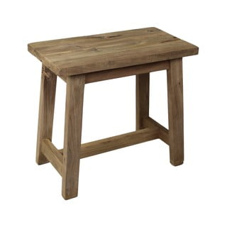 Stolička z neopracovaného teakového dřeva HSM collection Rustical, délka 50 cm