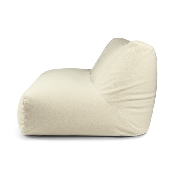 Krémový sedací vak z textilie bouclé Sofa Tube 190 – SLOWDOWN-image-2