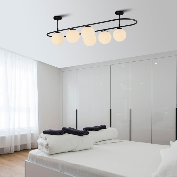 Černé stropní svítidlo Squid Lighting Elips, délka 124 cm-image-3