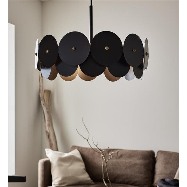 Černé závěsné stropní svítidlo Markslöjd Vegas, ø 53 cm-image-1