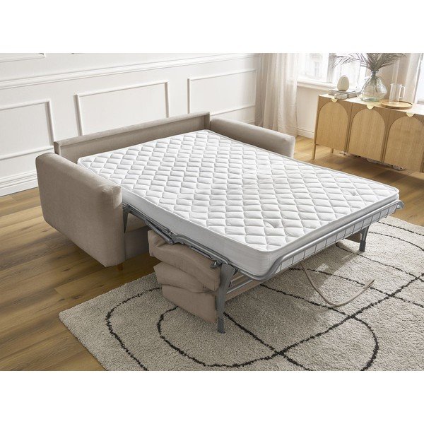Taupe pohovka na každodenní spaní/rozkládací 220 cm Cocoone – Bobochic Paris-image-1